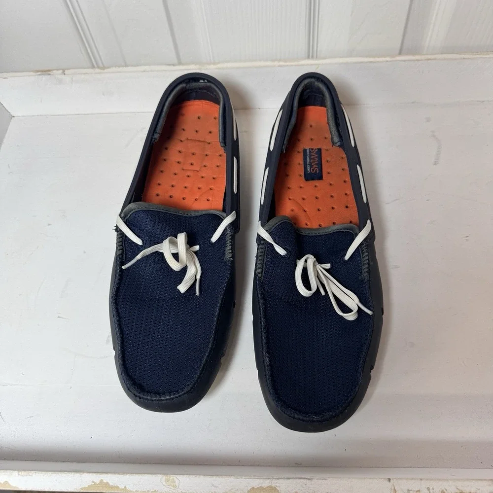 Swims Lace Loafer Boat Shoes Mesh Navy Men's US‎ 9 Lightweight Quick Drying